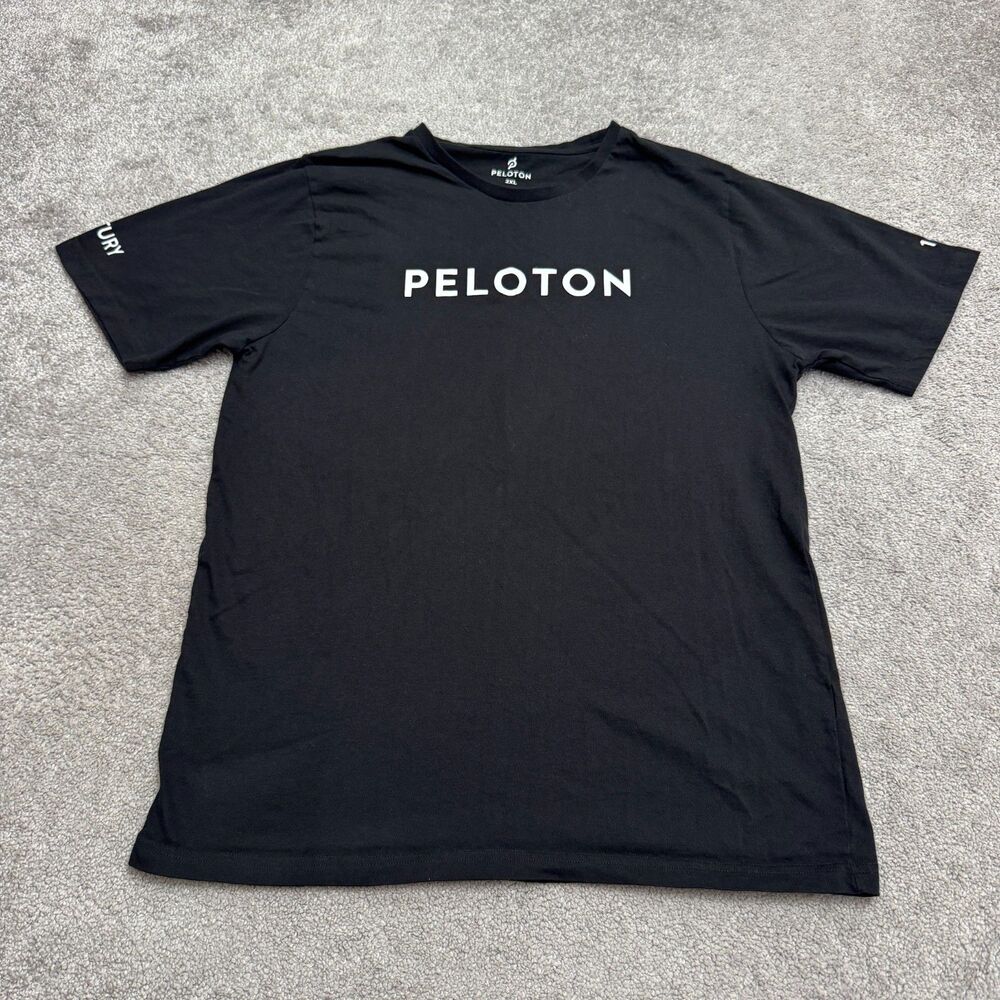 Peloton Century Club 100 Shirt Womens 2XL Black Graphic Crewneck Short Sleeve